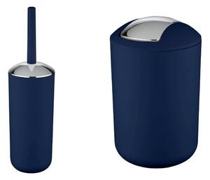 Set di accessori da bagno in plastica blu scuro Brasil - Wenko