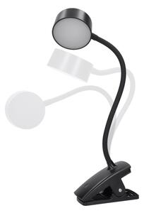 Solight WO3001-B-LED Lampada flessibile dimmerabile con clip LED/2W/5V 3000/4000/6500K nero