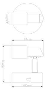 Globo 57385-1 - Luce Spot da parete a LED KINLEY 1xGU10/3W/230V