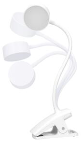 Solight WO3001-W- Lampada flessibile dimmerabile a LED con clip LED/2W/5V 3000/4000/6500K bianco