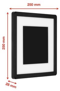 Telefunken 315905TF - Applique da esterno a LED/15W/230V IP44 4000K nero