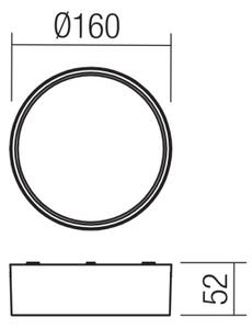 Redo 90494 - Plafoniera LED da esterno URANIA LED/10W/230V 3000K IP65 bianco