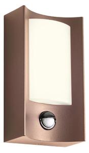 Redo 90487 - Applique da esterno con sensore WARP LED/8W/230V IP44 marrone