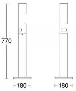 STEINEL 69476 - Lampada da esterno a LED con sensore GL 65 S LED/8,7W/230V 3000K