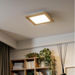 Eglo - Pannello a plafone RGBW dimmerabile SALOBRENA-C LED/16W/230V marrone + telecomando