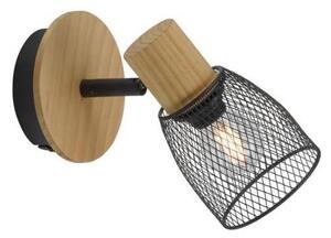JUST LIGHT. 15191-79 - Faretto da parete TAMIS 1xE14/10W/230V pino