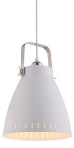JUST LIGHT. 11060-16 - Lampadario a sospensione con filo EVA 1xE27/60W/230V diametro 26,5 cm bianco