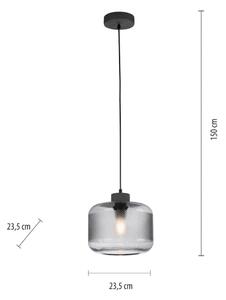 Paul Neuhaus 2005-25 - Lampadario a sospensione con filo BOLETUS 1xE27/10W/230V diametro 23,5 cm grigio