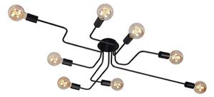 Briloner 2888-085 - Lampadario a plafone FARETTO 8xE27/60W/230V nero