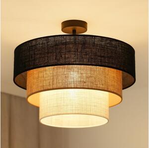 Brilagi -Lampadario a plafone ASPEN LUNETA 1xE27/15W/230V diametro 45 nero/beige/color crema