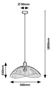Rabalux - Lampadario su filo 1xE27/60W/230V