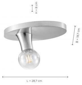 JUST LIGHT. 14777-55 - Plafoniera TURN ME 1xE27/60W/230V cromo
