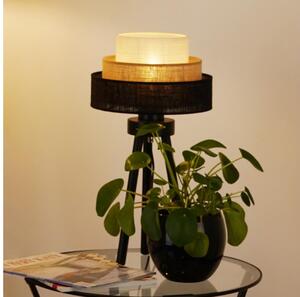 Brilagi - Lampada da tavolo ASPEN LUNETA 1xE27/15W/230V nero/beige/color crema