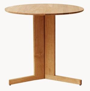 Tavolo rotondo in legno di quercia Trefoil Ø 75 cm