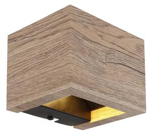 Globo 15553W1W - Applique a LED ALINA LED/8W/230V marrone