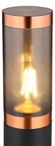 Globo 3159BC - Lampada da esterno BOSTON 1xE27/23W/230V IP44 110 cm nero/rame