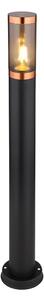 Globo 31588BC - Lampada da esterno BOSTON 1xE27/23W/230V IP44 80 cm nero/rame