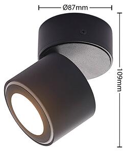 Lindby Lowie spot LED, 1 luce, nero