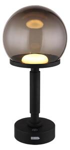 Globo 21034S - LED Lampada da tavolo ricaricabile HAKU LED/2,5W/5V 2700/4000/6500K nero