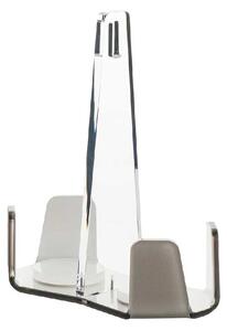 Vesta Portabicchieri verticale in plexiglass per 2 file di bicchieri di plastica Like Water Plexiglass Bianco