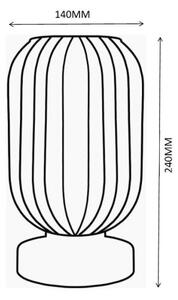 Globo 15469TS - Lampada da tavolo NORMY 1xE27/40W/230V grigio