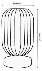 Globo 15469TO - Lampada da tavolo NORMY 1xE27/40W/230V bianco