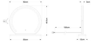 Globo 84038 - Specchio LED dimmerabile con retroilluminazione RIVAS LED/10W/230V 12x48,5 cm