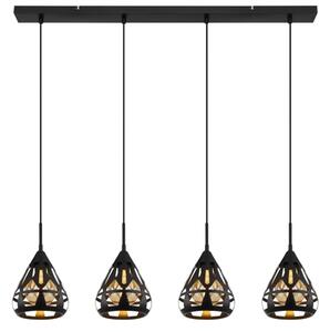 Globo 15889-4H - Lampadario a sospensione con filo HASSAN 4xE27/40W/230V