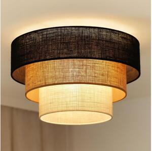 Brilagi -Plafoniera ASPEN LUNETA 1xE27/15W/230V diametro 45 nero/beige/color crema