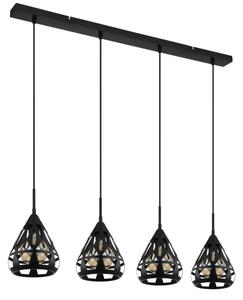 Globo 15889-4H - Lampadario a sospensione con filo HASSAN 4xE27/40W/230V