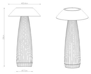 Globo 21021B - LED Lampada da tavolo touch ricaricabile e dimmerabile ILLUMI LED/1W/3,7V 3000K nero