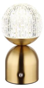 Globo 21007M-Lampada da tavolo LED dimmerabile con funzione Touch JULSY LED/2,5W/3,7V 2700/4000/6500K ottone
