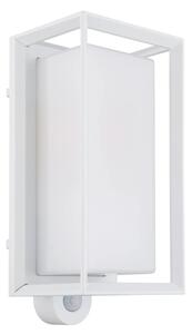 Globo 31982WS - Applique da esterno con sensore LOGANA 1xE27/60W/230V IP44 bianco