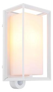 Globo 31982WS - Applique da esterno con sensore LOGANA 1xE27/60W/230V IP44 bianco