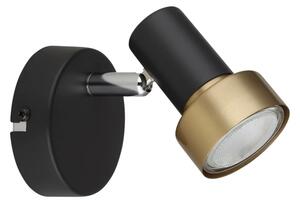 Globo 57917-1G - Faretto da parete MASON 1xGU10/25W/230V nero/oro