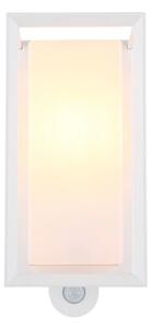 Globo 31982WS - Applique da esterno con sensore LOGANA 1xE27/60W/230V IP44 bianco