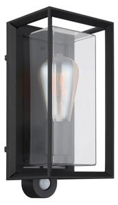 Globo 31982SS -Applique da esterno con sensore LOGANA 1xE27/60W/230V IP44 nero