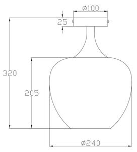 Globo 15548DK - Plafoniera MAXY 1xE27/40W/230V bianco/antracite