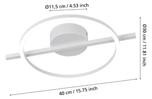 Eglo 901114 - Plafoniera LED dimmerabile AMANDOLO LED/17W/230V bianco + +TC