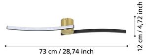 Eglo 901216 - Plafoniera LED AIETA LED/12W/230V 4000K nero