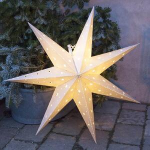 STAR TRADING Stella decorativa Alice da interni/esterni, bianca