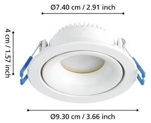 Eglo 901167 - Lampada da incasso LED dimmerabile ARENALS LED/4,9W/230V bianco