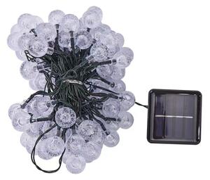 Brilagi - Catena luminosa solare decorativa BUBBLE a LED, 50 LED, 8 modalità, 7 m, IP65, bianco caldo