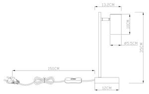Globo 57911TP - Lampada da tavolo ROBBY 1xGU10/5W/230V arancione