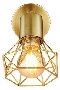 Globo 54802GB-1 - Faretto da parete XARA I 1xE14/40W/230V oro