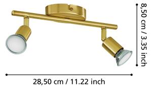 Eglo 33185 - Faretto LED BUZZ-LED 2xGU10/2,8W/230V 3000K oro