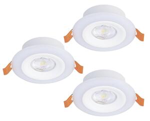 Eglo 901117- Set da 3 lampade da bagno LED RGB dimmerabili CALONGE 3,8W/230V IP44 + telecomando