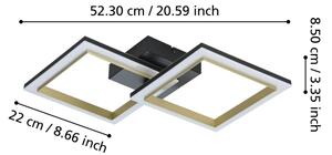 Eglo 901225-Plafoniera LED dimmerabile CALLIERA LED/18,4W/230V nero/oro