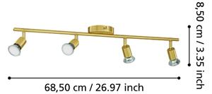 Eglo 33187 - Faretto LED BUZZ-LED 4xGU10/2,8W/230V 3000K oro