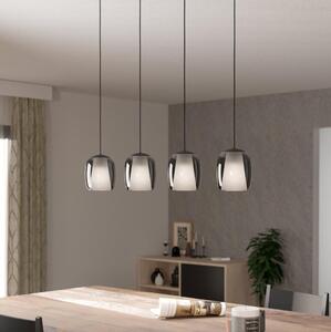 Eglo 901193 - Lampadario a sospensione con filo CIAMPINO 4xE27/28W/230V grigio